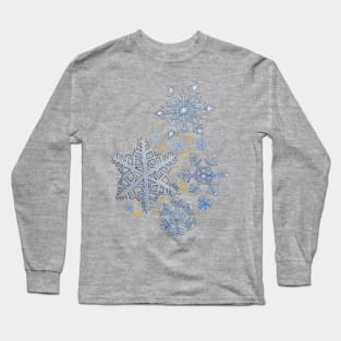 Watercolor Snowflakes Long Sleeve T-Shirt